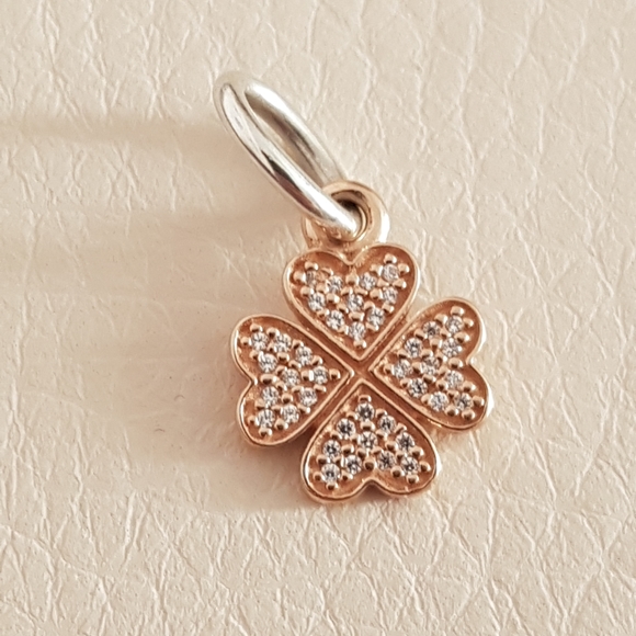 Pandora Retired Rare 14kt Rose Gold and Silver 5 Charm Set - Picture 4 of 15